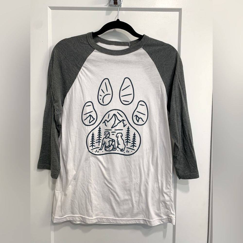 Camping with Dogs Raglan Shirt